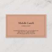 Premium-Leinen Beruflich Einzigartig klassisch ein Visitenkarte (Vorderseite)