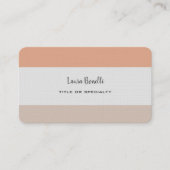 Premium-Leinen Beruflich Modernes Minimalistisches Visitenkarte (Vorderseite)