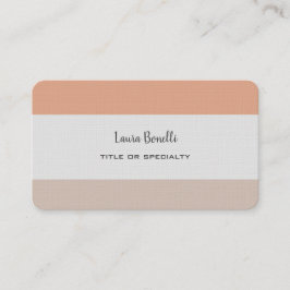 Premium-Leinen Beruflich Modernes Minimalistisches Visitenkarte