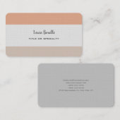 Premium-Leinen Beruflich Modernes Minimalistisches Visitenkarte (Vorne/Hinten)