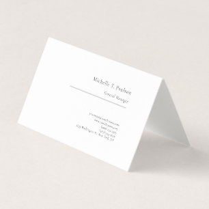 Premium-Leinen minimalistisch modern Visitenkarten