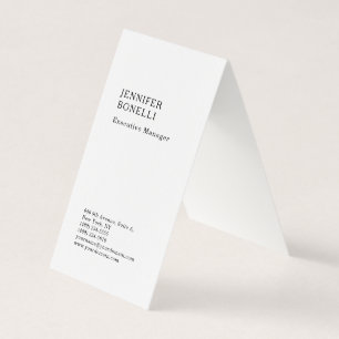 Premium-Leinen minimalistischer moderner Trend Visitenkarten