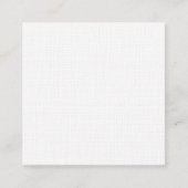 Premium Leinen Square Business Card Quadratische Visitenkarte (Vorderseite)