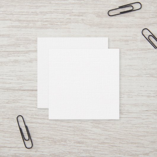 Premium Leinen Square Business Card Quadratische Visitenkarte (Vorderseite/Rückseite Beispiel)