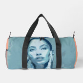 Premium-Leinwand "Frauen in Blau" Duffle Bag (Rückseite)