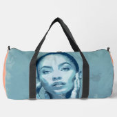 Premium-Leinwand "Frauen in Blau" Duffle Bag (Vorderseite)