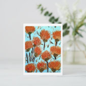 Premium Leinwand (Glanz) Dianthus Postkarte (Stehend Vorderseite)