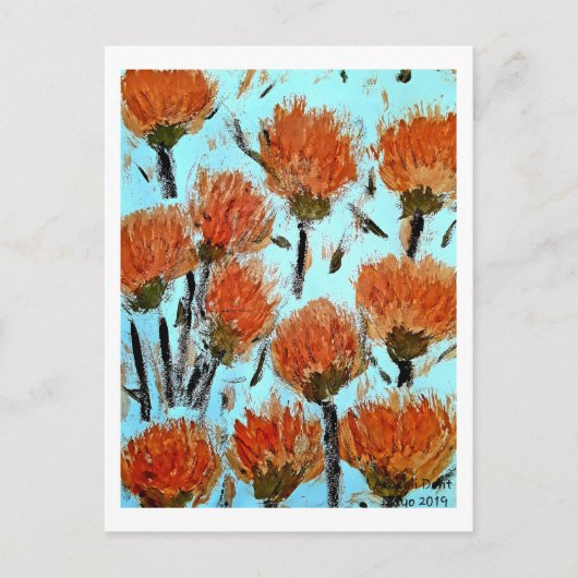 Premium Leinwand (Glanz) Dianthus Postkarte (Vorderseite)