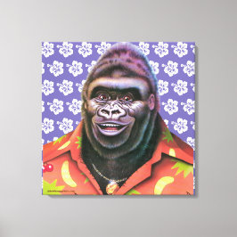 Premium Leinwand Mauer Art vergeblich Gorilla