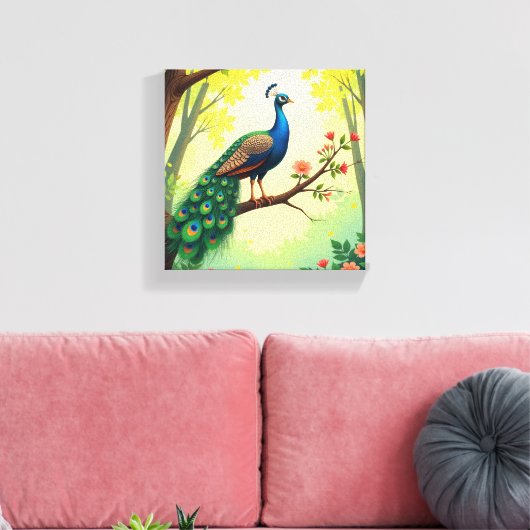 Premium-Leinwand mit Rahmen Leinwanddruck (Insitu (Wohnzimmer))