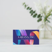 Premium Lila Pink Blue Modern Web Designer Visitenkarte (Stehend Vorderseite)