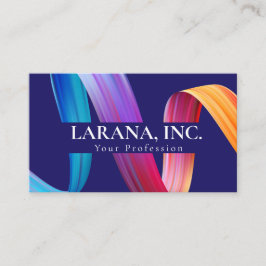 Premium Lila Pink Blue Modern Web Designer Visitenkarte