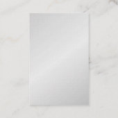 Premium Linen Minimalistisch Schlicht Modernes Sil Visitenkarte (Rückseite)