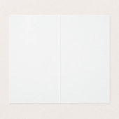 Premium Linen Monogram elegant einzigartig Visitenkarten (Innenseite Aufgefaltet)