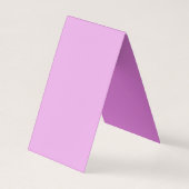 Premium Linen Monogram, Initial Orchid & Lilac Visitenkarten (Rückseite)