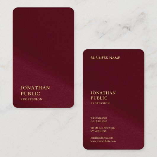 Premium Linen Ocean Japanisch Größe Gold Text Luxe Visitenkarte (Vorne/Hinten)