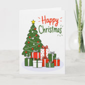 Premium-Linen-Weihnachtskarte Karte (Vorderseite)