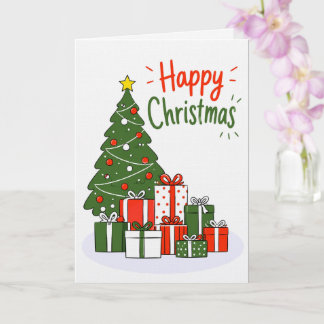 Premium-Linen-Weihnachtskarte Karte