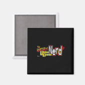Premium-Logo für den Nerd von Angry-Videospielen Magnet (Vorderseite/Rückseite)