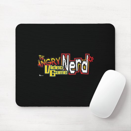 Premium-Logo für den Nerd von Angry-Videospielen Mousepad (Mit Mouse)