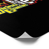 Premium-Logo für den Nerd von Angry-Videospielen Poster (Ecke)