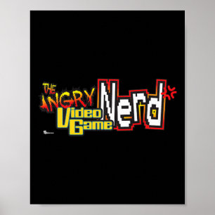 Premium-Logo für den Nerd von Angry-Videospielen Poster