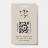 Premium-Logo für Vanilla QR-Code für benutzerdefin Ausweis (Rückseite)