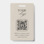 Premium-Logo für Vanilla QR-Code für benutzerdefin Ausweis (Vorderseite)