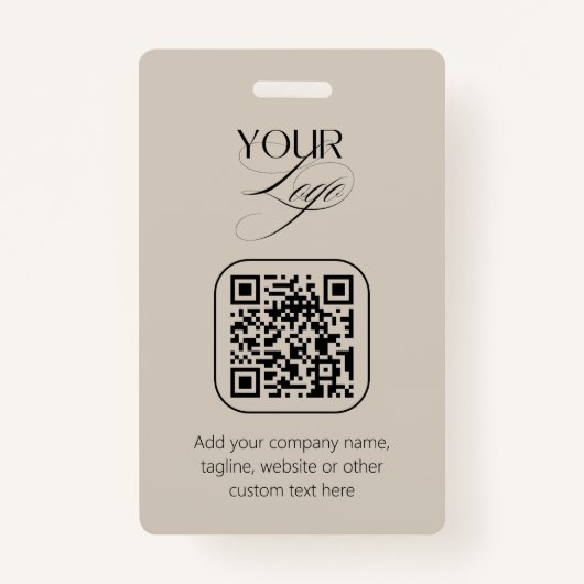 Premium-Logo für Vanilla QR-Code für benutzerdefin Ausweis (Vorderseite)