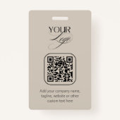 Premium-Logo für Vanilla QR-Code für benutzerdefin Ausweis (Rückseite)