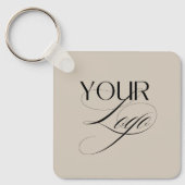 Premium-Logo für Vanilla QR-Code für benutzerdefin Schlüsselanhänger (Vorderseite)