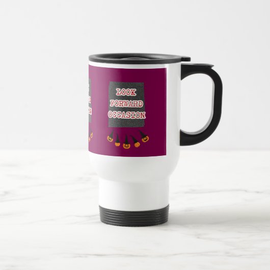 Premium "Look Forward" Klassische Tasse, 11 oz Reisebecher (Rechts)