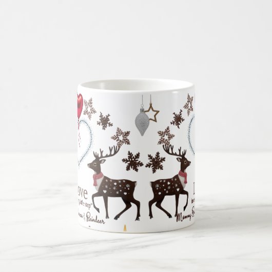 Premium Luxury Reindeer Snowflake Love in Every  Kaffeetasse (Mittel)