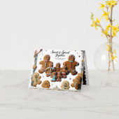 Premium-Luxus-Lebkuchen-Familie Süß und Würzig Karte (Gelbe Blume)