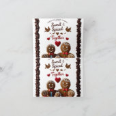 Premium-Luxus-Lebkuchen-Familie Süß und Würzig Karte (Innenseite)