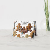 Premium-Luxus-Lebkuchen-Familie Süß und Würzig Karte (Rückseite)