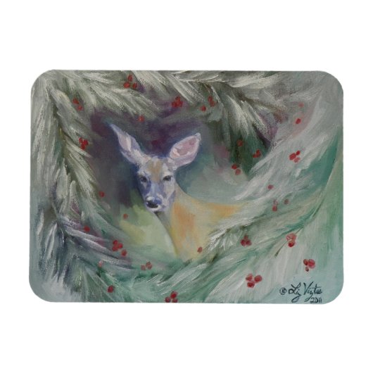 Premium Magnet aus Holz (Horizontal)