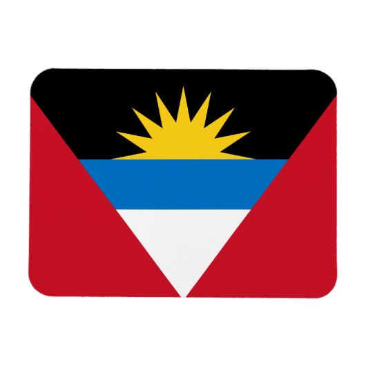 Premium Magnet für Antigua und Barbuda (Horizontal)