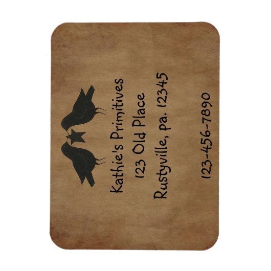 Premium-Magnet für primitive Krähen Magnet (Vertikal)