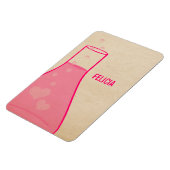Premium-Magnet für Whimsical Beaker, rosa Magnet (Linke Seite)