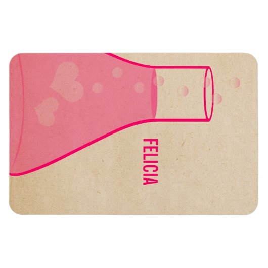 Premium-Magnet für Whimsical Beaker, rosa Magnet (Horizontal)