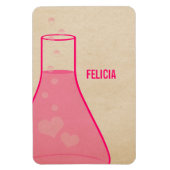 Premium-Magnet für Whimsical Beaker, rosa Magnet (Vertikal)