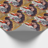 Premium Matt Wrapping Paper - farbenfrohe 3D Digit Geschenkpapier (Ecke)