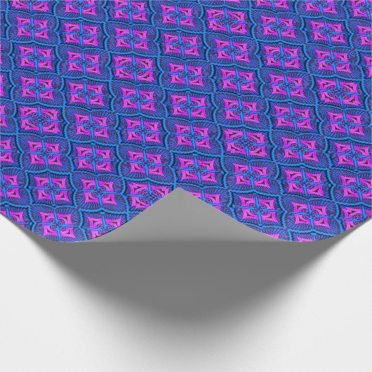 Premium Matt Wrapping Paper - farbenfrohe 3D Digit Geschenkpapier (Ecke)