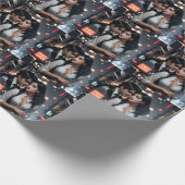Premium Matt Wrapping Paper - farbenfrohe 3D Digit Geschenkpapier (Ecke)