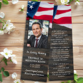 Premium Memorial USA Flag Beerdigung Lesezeichen