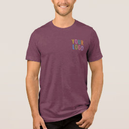 Premium Men T - Shirt Custom Logo Burgundy Maroon