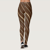 Premium Milch Chocolate Striped Candy Cane Leggings (Rückseite)