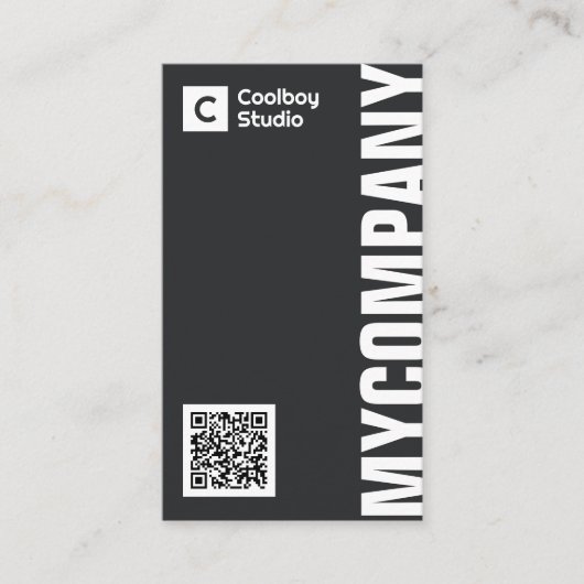 Premium Minimalist & Modern Professional Visitenkarte (Vorderseite)