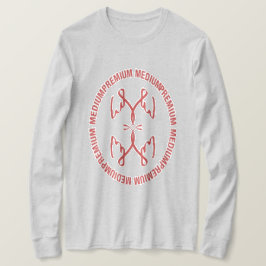 Premium Mittlere Oval-Beschriftung T-Shirt